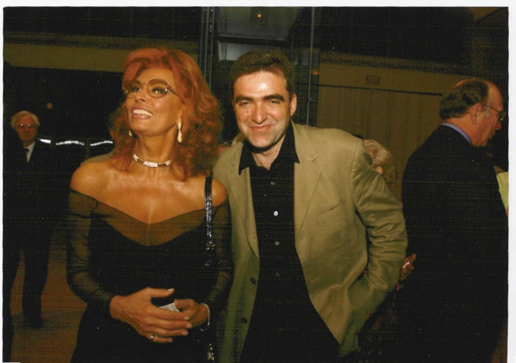 Nino Ricci con Sophia Loren