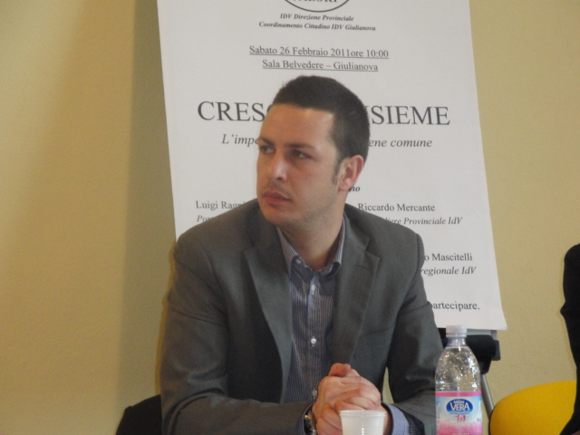 Luigi Ragni, Coordinatore IDV Giulianova